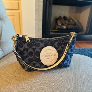 Coach Denim Dempsey Shoulder Bag